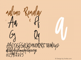 galimo Regular Version 1.000 Font Sample