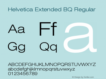 HelveticaExtendedBQ-ExtraLight 001.000图片样张