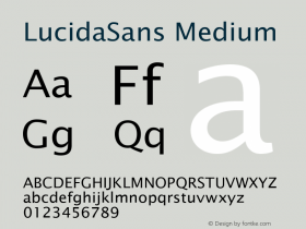 Lucida Sans Roman 001.000 Font Sample