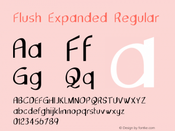 Flush-ExpandedRegular Version 1.000图片样张