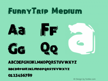 FunnyTrip Version 001.000 Font Sample