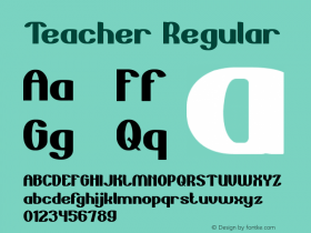 Teacher Version 1.00 May 17, 2017, initial release Font Sample