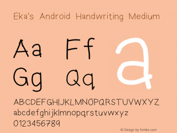 Eka's Android Handwriting Version 1.0图片样张