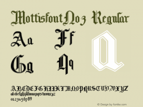 MottisfontNo3 Regular 001.003 Font Sample