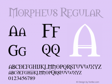 Morpheus Regular Altsys Fontographer 3.5  5/15/96图片样张