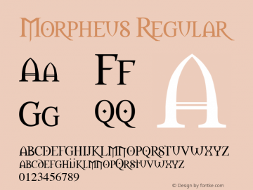 Morpheus Regular Altsys Fontographer 3.5  5/15/96 Font Sample