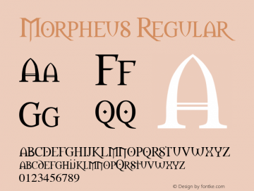 Morpheus Regular Altsys Fontographer 3.5  5/15/96图片样张