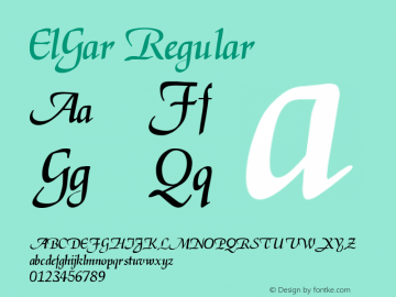 ElGar Altsys Metamorphosis:8/18/91 Font Sample