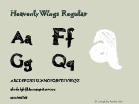 HeavenlyWings Version 1.00 December 6, 2014, initial release Font Sample