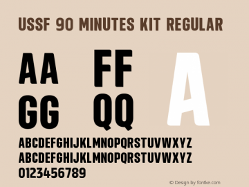 USSF 90 Minutes Kit Version 1.00 April 14, 2016, initial release图片样张