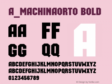 a_MachinaOrto Bold 01.03图片样张