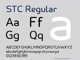 STC-Regular Version 1.029 Font Sample