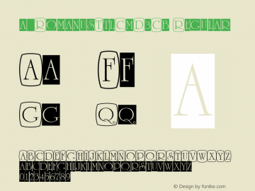 a_RomanusTtlCmD3Cb 01.03 Font Sample