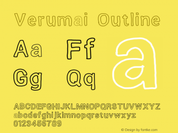 Verumai Version 1.3 Font Sample