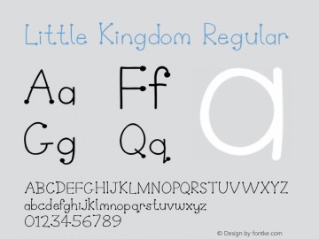 LittleKingdom Version 1.003 Font Sample