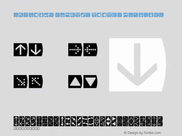 ScheringSymbol-ArrowsNeg Version 1.006 Font Sample