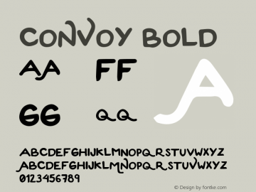 Convoy-Bold Version 1.000;PS 001.001;hotconv 1.0.56 Font Sample