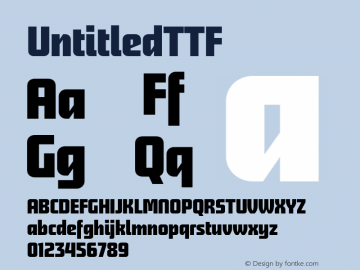 UntitledTTF Version 1.0图片样张