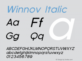 Winnov-Italic Version 001.000图片样张