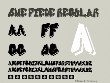 ONE PIECE Version 1.0 Font Sample