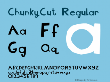 ChunkyCut Version 1.044;Fontself Maker 1.1.1图片样张