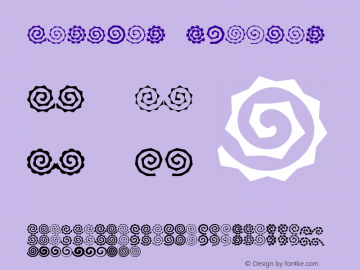 Altemus Spirals Version 1.100 2013 Font Sample