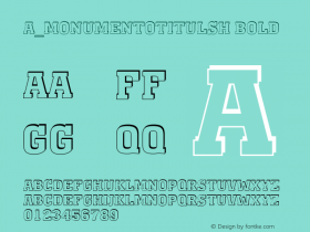 a_MonumentoTitulSh Bold 01.03 Font Sample