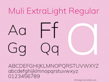MuliExtraLight Version 1.0图片样张