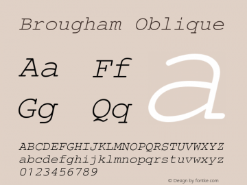 Brougham Oblique Version 1.20图片样张