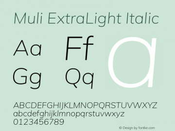 MuliExtraLight Version 1.0图片样张