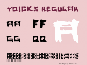 yoicks Regular 1.1图片样张
