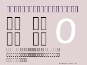 NunitoLight Version 1.0 Font Sample