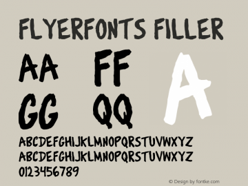 Flyerfonts-Filler Version 001.000图片样张
