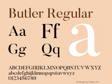 Butler Regular 图片样张