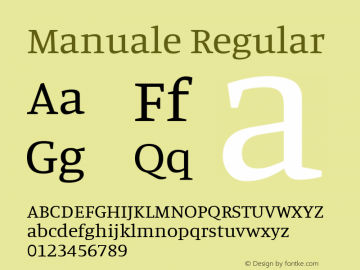 Manuale Regular 图片样张