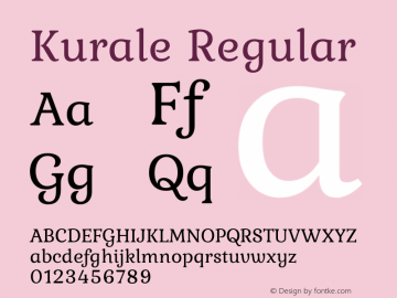 Kurale Regular  Font Sample