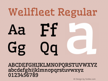 Wellfleet Regular 图片样张