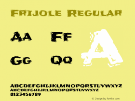 Frijole Regular  Font Sample