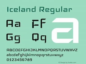 Iceland Regular 图片样张