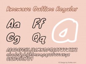 Knewave Outline Regular  Font Sample