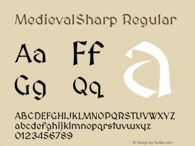 MedievalSharp Regular 图片样张