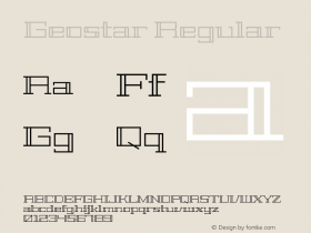 Geostar Regular  Font Sample