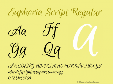 Euphoria Script Regular 图片样张