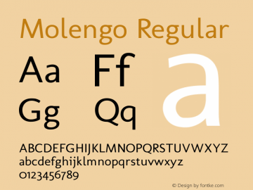 Molengo Regular 图片样张