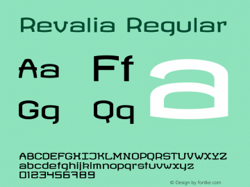 Revalia Regular 图片样张