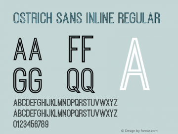 OstrichSansInline Version 1.0图片样张