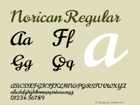 Norican Version 1.0 Font Sample