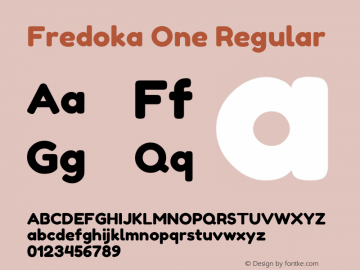 Fredoka One Font Fredokaone Font Fredokaone Version 1 0 Font Ttf Font Uncategorized Font Fontke Com Fredoka one font family designed by unknown designer has a total of 1 different styles. fredoka one font fredokaone font