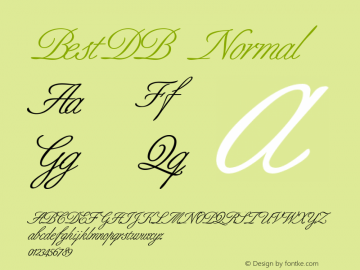 BestDB Normal Altsys Fontographer 4.0.3 8.9.1994 Font Sample