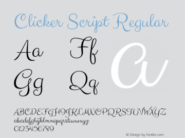 Clicker Script Font 